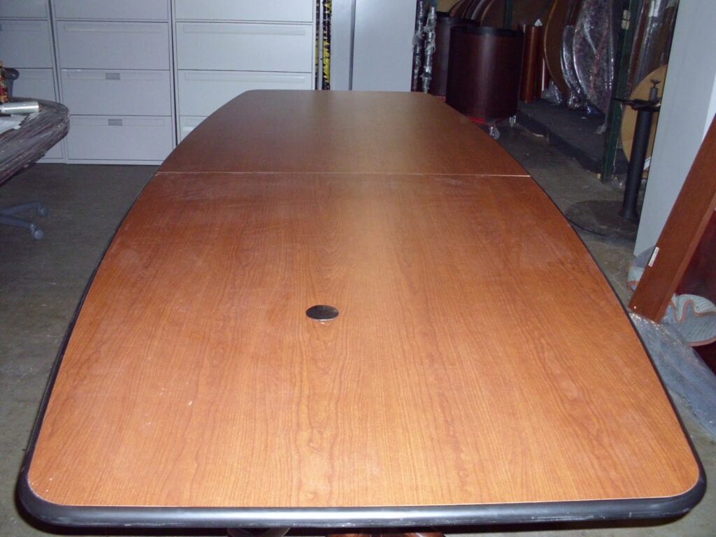 10’x 4′ Boatshape conference table