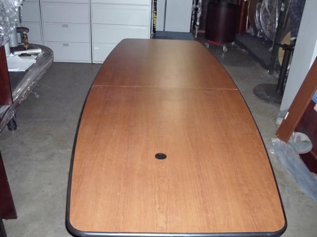 10’x 4′ Boatshape conference table