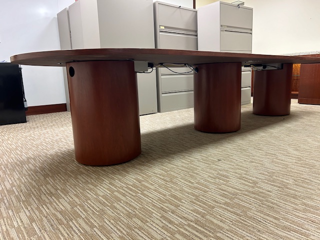 12’ x 4’ Racetrack Table w/power