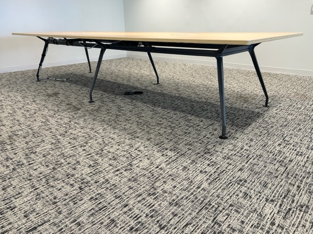 12′ x 54″ Maple Table w/power