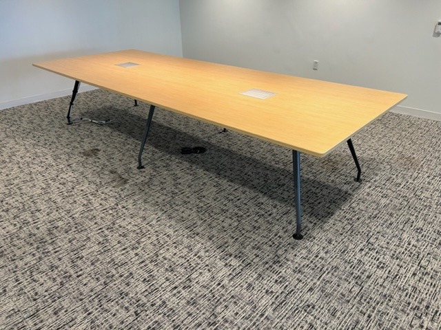 12′ x 54″ Maple Table w/power