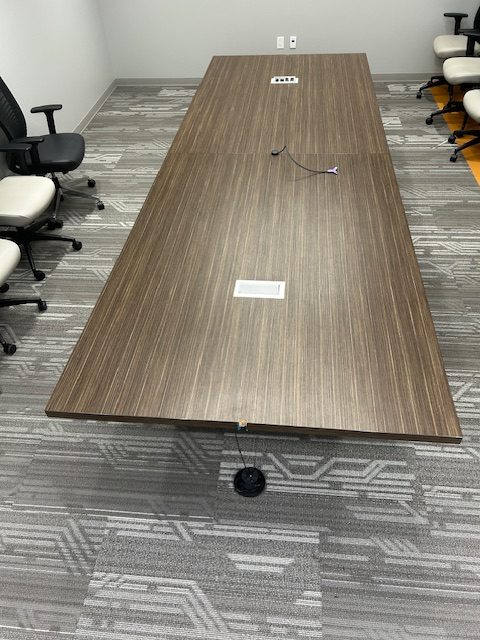 12’9” x 53”W Table w/power