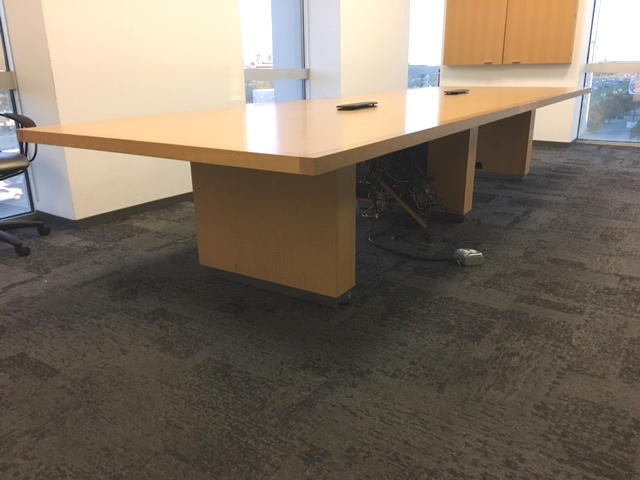 14′ x 54″ Conference Table w/power
