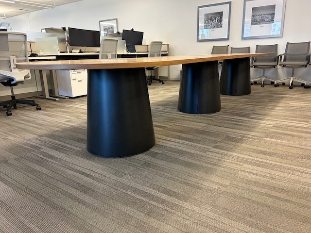 15’ x 4’ Racetrack table w/power