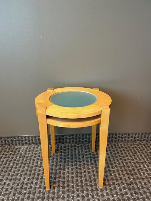 18”Dia. Maple side table