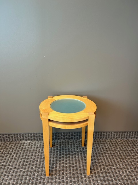 18”Dia. Maple side table