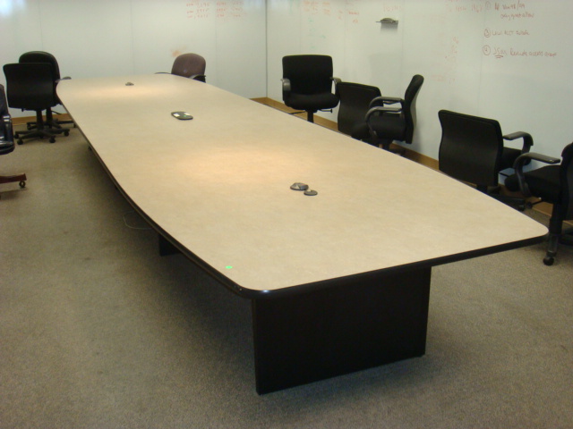 20′ x 5′ laminate boardroom table