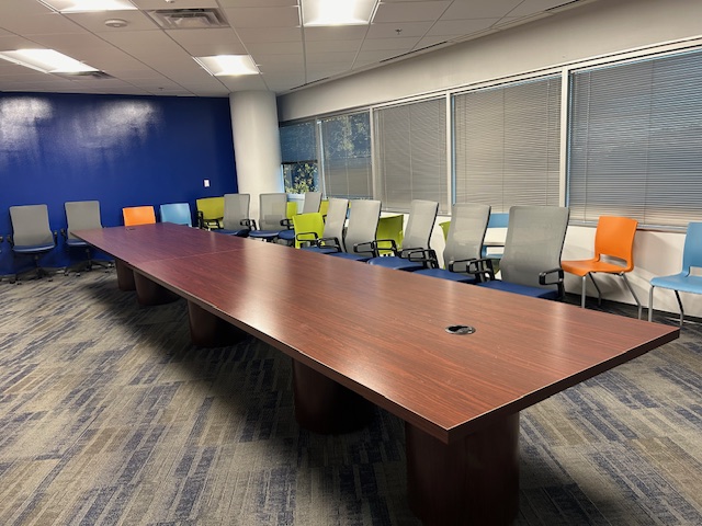 22’ x 4’ Conference Table w/power
