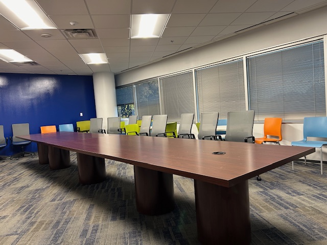 22’ x 4’ Conference Table w/power