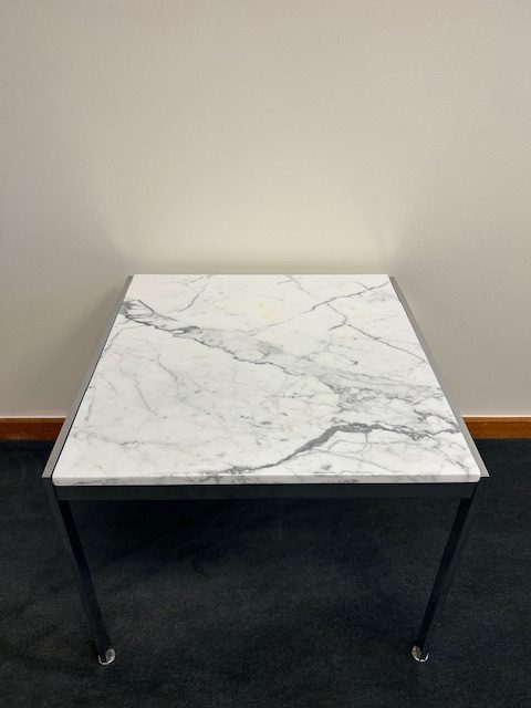 24” square marble table