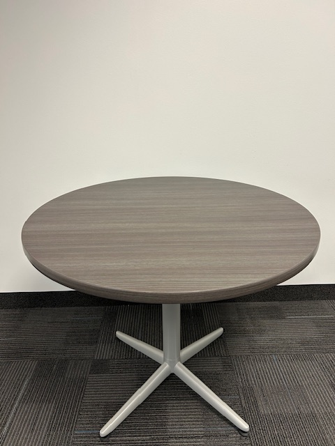 36” Allsteel walnut table
