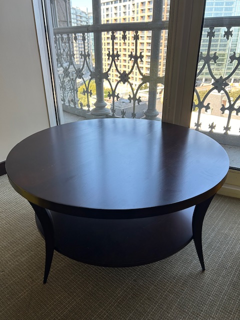 36” round coffee table