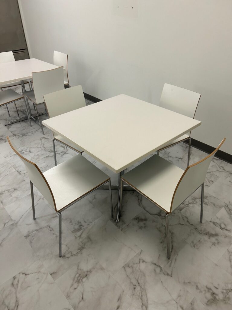 36” square breakroom table