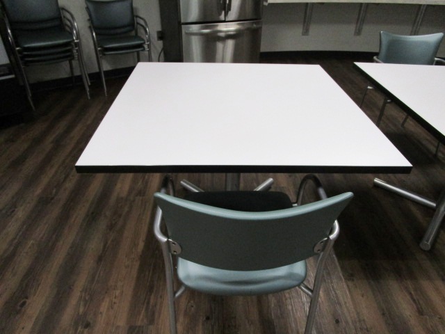 36″ white breakroom table
