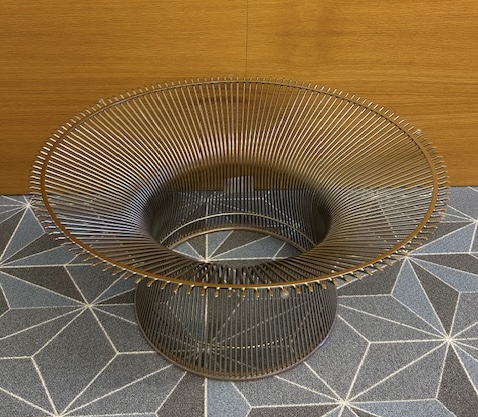 42” glass top coffee table