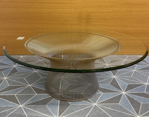42” glass top coffee table
