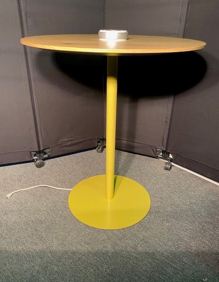 42″H Round Table w/power
