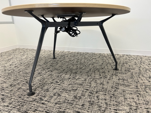 54” Round Table w/power