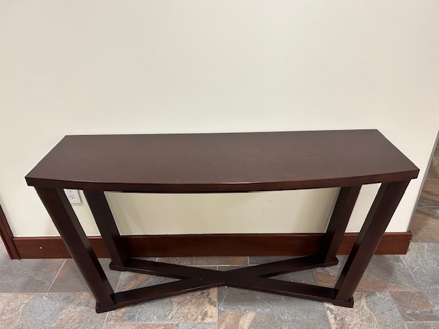 54”W Entryway table