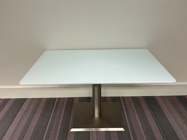 59”Square glass top table