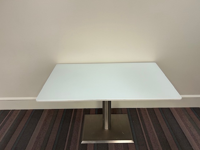 59”Square glass top table