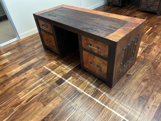 6’ x 29.5” Smoke Copper Desk