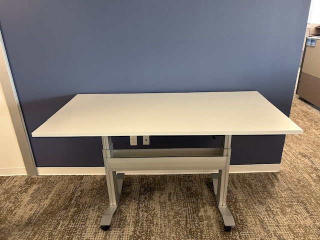 6’ x 3’ Mobile sit/stand table