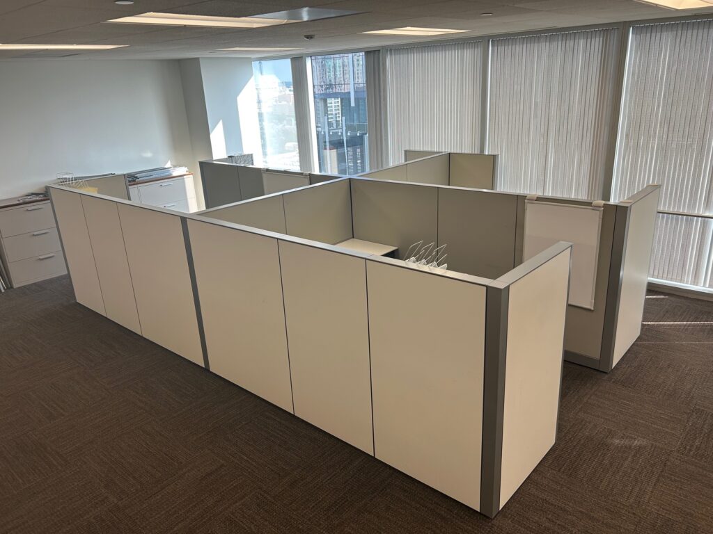 6’ x 6’ or 6’ x 8.5’ Answer stations-54”H