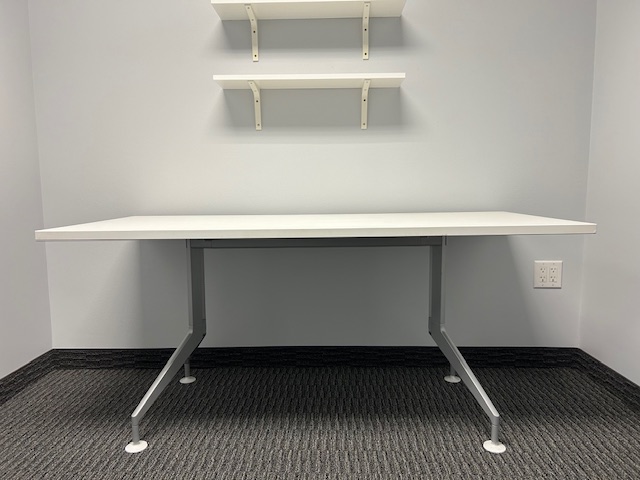 66” x 30” White table