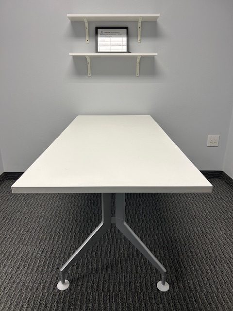 66” x 30” White table