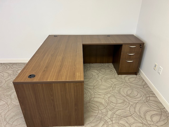 71” x 77” L shape desk