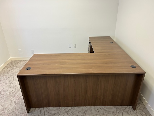 71” x 77” L shape desk