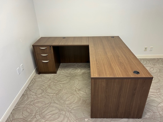 71” x 77” L shape desk