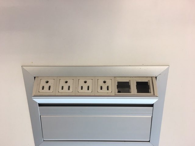 8’L x 42”W Table w/power