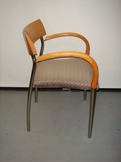 Bernhardt maple frame side chair