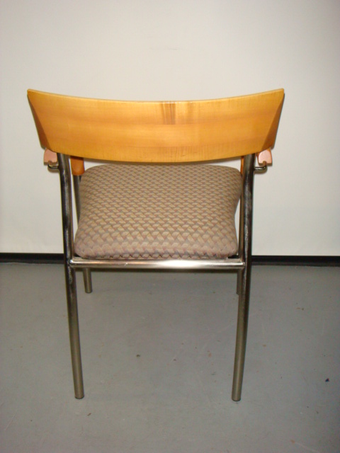 Bernhardt maple frame side chair