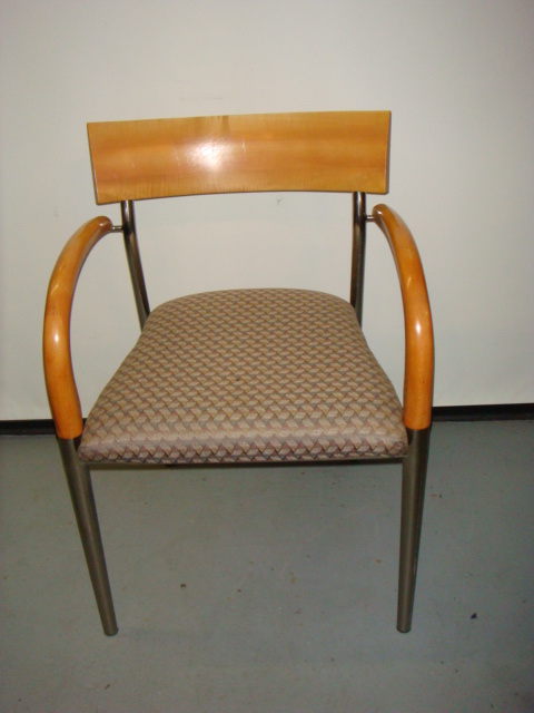 Bernhardt maple frame side chair