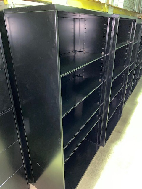Black Metal Bookcase