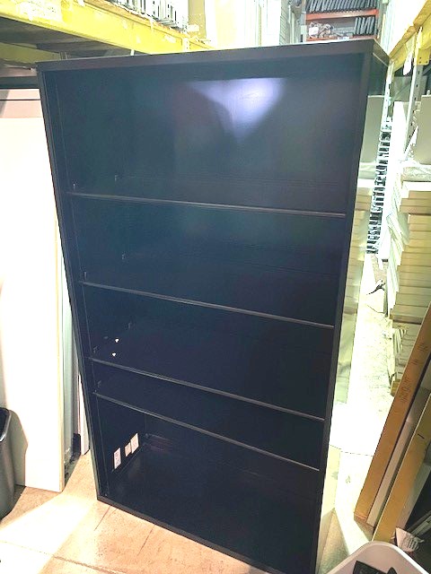 Black Metal Bookcase