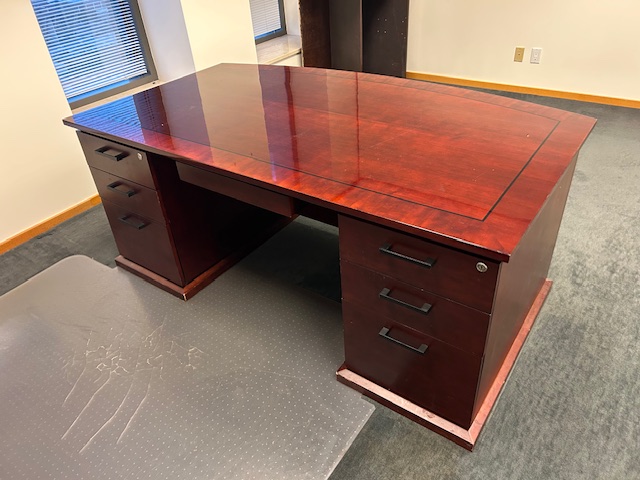 Bowed front Desk/Credenza set