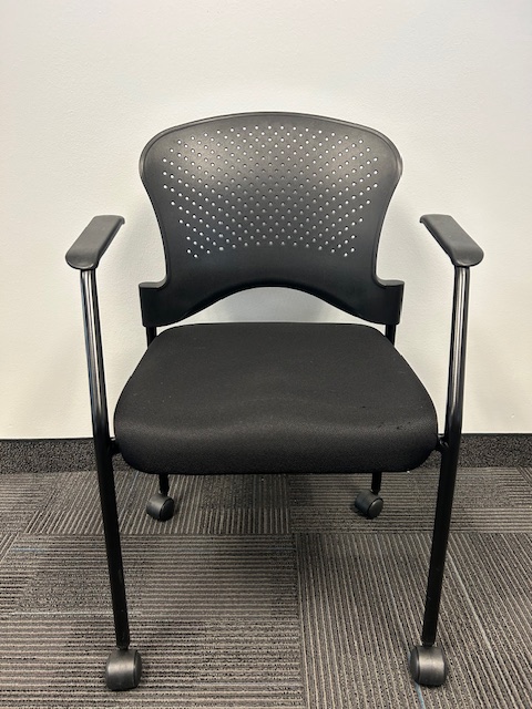 Breeze side chair w/casters