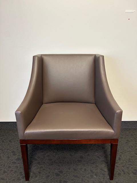 Brown Leather Guest Chairs