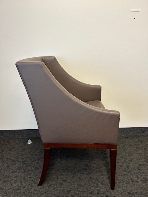 Brown Leather Guest Chairs