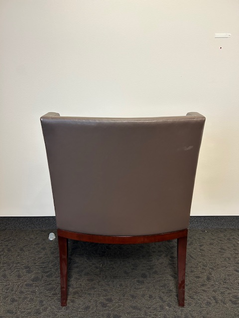 Brown Leather Guest Chairs