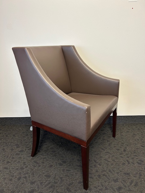Brown Leather Guest Chairs