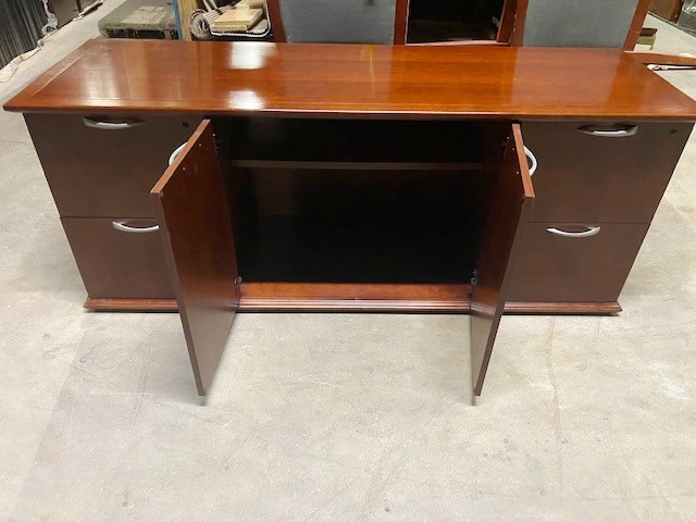 Desk & Storage Credenza