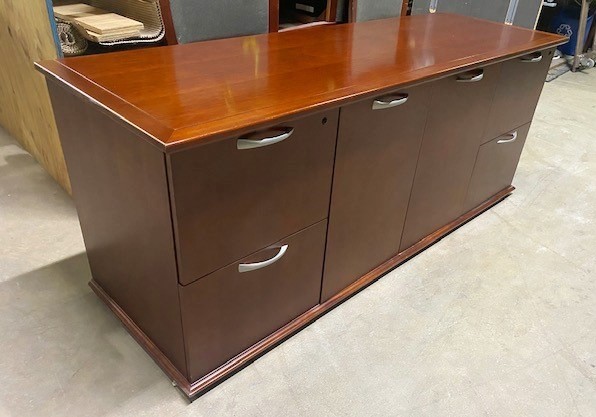 Desk & Storage Credenza