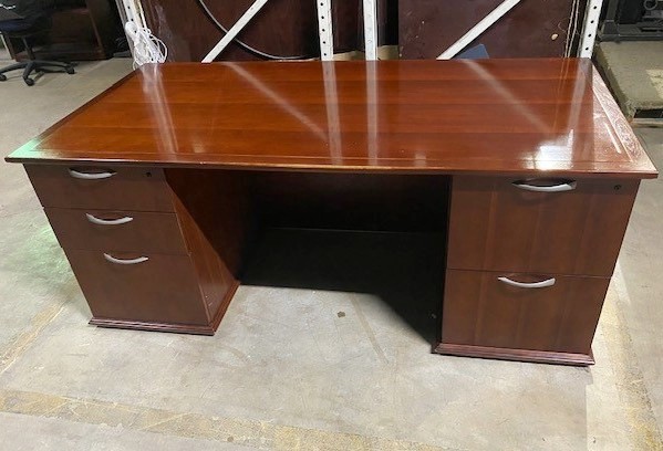 Desk & Storage Credenza