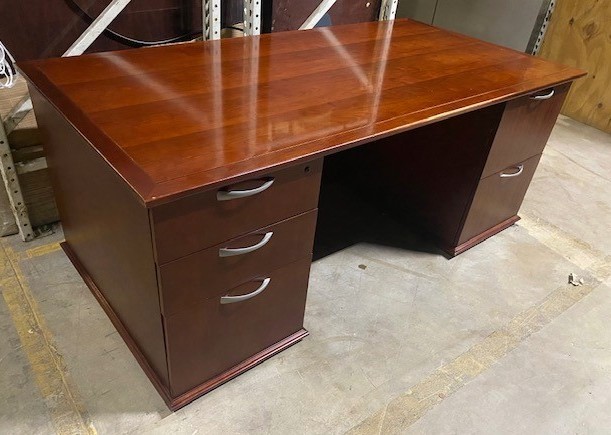 Desk & Storage Credenza