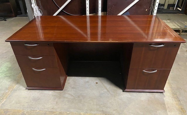 Desk & Storage Credenza